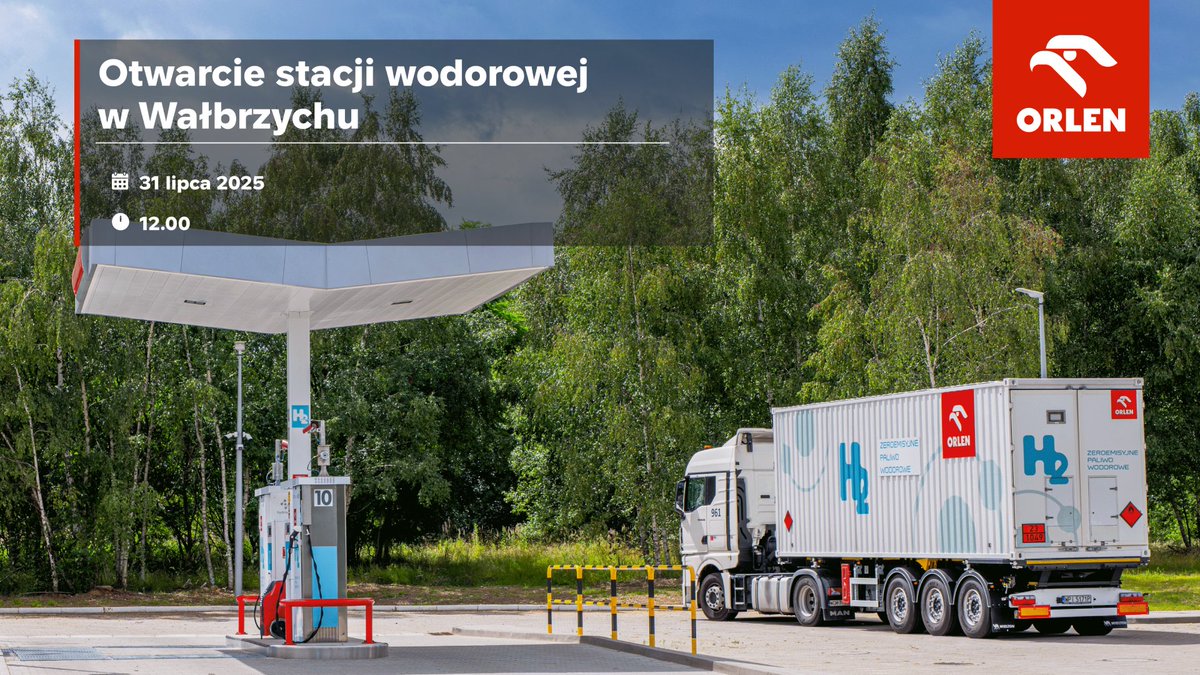 Konferencja prasowa: otwarcie stacji wodorowej w Wałbrzychu.
