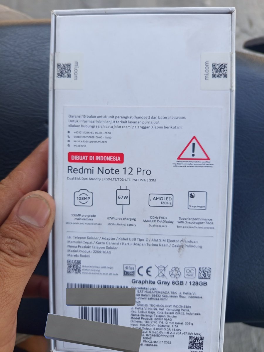 jemacuw's tweet image. WTS  BU banget, 
Aku preloved Xiaomi Redmi Note 12 Pro masih mulus banget 6+128gb, fullset ada charger ori juga~ jual karna BU 🙏🏻 co bisa via shopee 

Buka harga : 1.740.000 

Nego tipis, bisa dm ya ka
#zonabu #zonaba #hpsecond #jualbeli