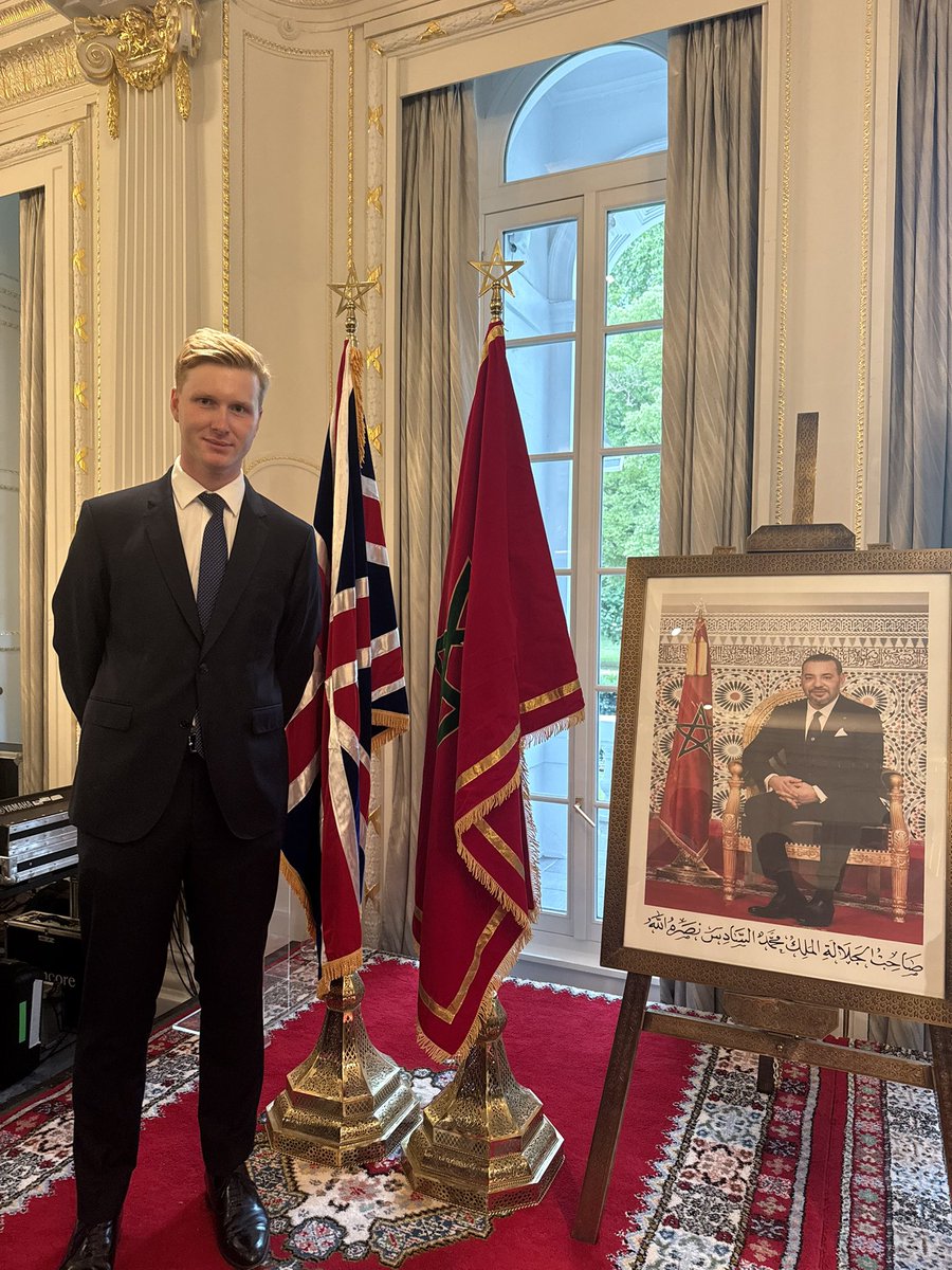 Matthew Davies (@matthewl_davies) on Twitter photo Pleasure to celebrate Throne Day with <a href="/MOROCCOinUK/">Morocco in UK</a> and <a href="/AmbHHajoui/">Hakim Hajoui</a> yesterday. One of our oldest and closest allies, the UK’s 800 year old relationship with Morocco will only strengthen following UK endorsement of the Autonomy Plan for Western Sahara 🇬🇧🇲🇦 Pleasure to celebrate Throne Day with <a href="/MOROCCOinUK/">Morocco in UK</a> and <a href="/AmbHHajoui/">Hakim Hajoui</a> yesterday. One of our oldest and closest allies, the UK’s 800 year old relationship with Morocco will only strengthen following UK endorsement of the Autonomy Plan for Western Sahara 🇬🇧🇲🇦