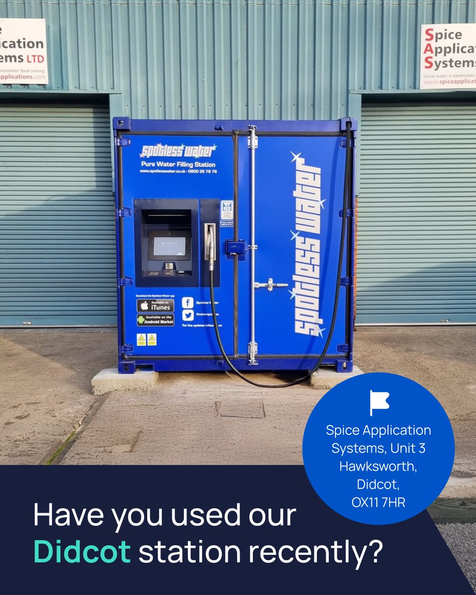 Didcot SpotlessWater is always available for your ultra-pure water needs!💧

Find out more... spotlesswater.co.uk/articles/didco…

#Didcot #SpotlessWater #ultrapurewater #SpotlessWaterUK #cleaning #valeting #detailing #ironing #beerbrewing #aquarium #fishkeeping #beekeeping