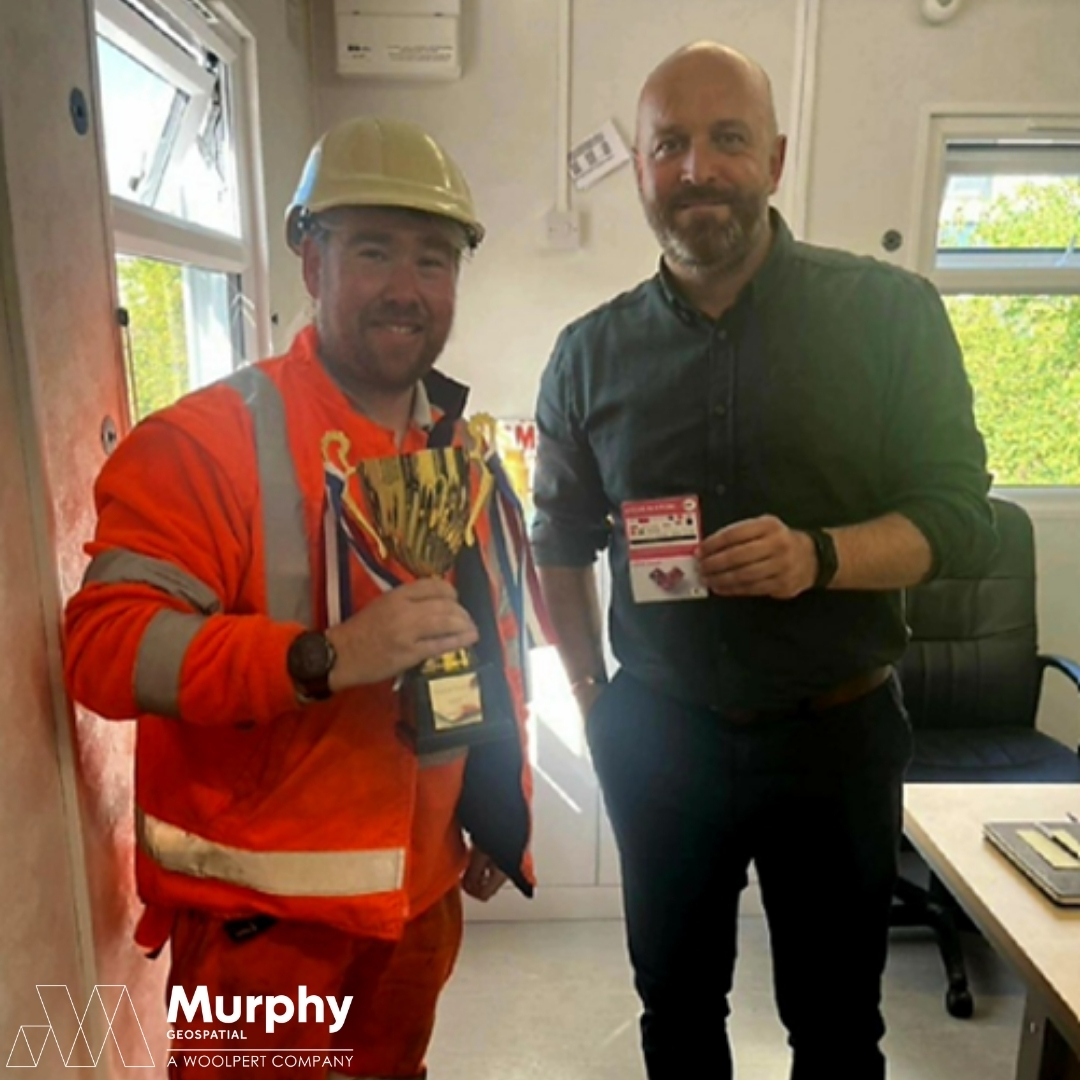 Well done to Craig Ceres from Murphy Geospatial’s Monitoring Division for winning the HSEQ Award on the Prestwich Travel Hub project with <a href="/VCUK_Building/">VINCI Building UK</a>! 

Thank you for your dedication and commitment to safety. 

#HSEQ #Geospatial