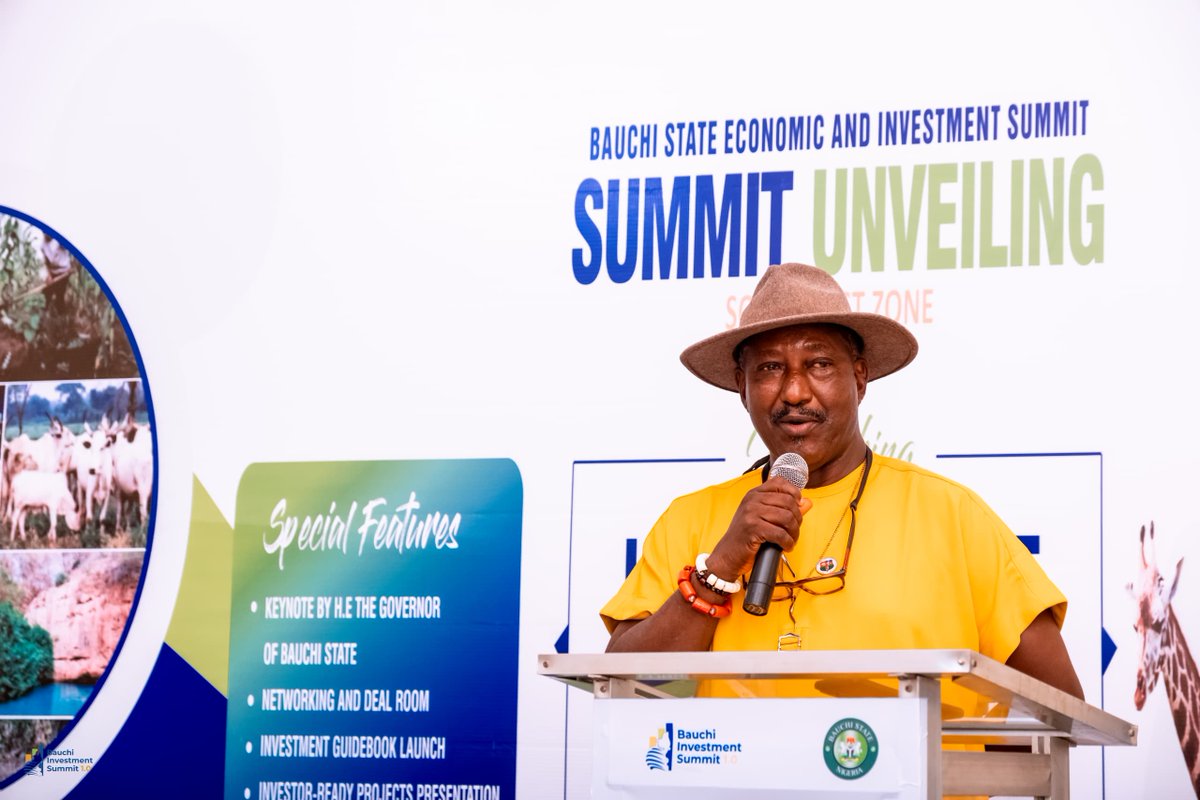 bauchi_MOCII's tweet photo. BAUCHI STATE ENGAGES SOUTH EAST INVESTORS AT ECONOMIC SUMMIT ROADSHOW IN ENUGU

The Commissioner joined other members of the State Investment Committee for the South East edition of the Bauchi State Economic and Investment Summit Roadshow, held at De’Castle Resort, Enugu. https://t.co/2GArMAo89o