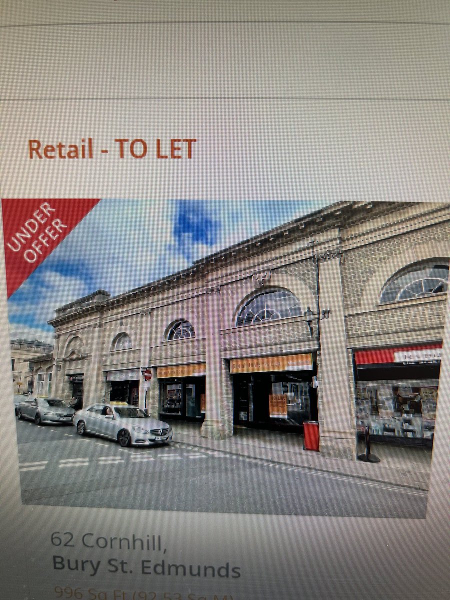 Mark Cordell (@markourbsebid) on Twitter photo So good to see these three units are all under offer in <a href="/ourburysteds/">Our Bury St Edmunds</a> town centre. Excellent news for our local economy & well done to the BSE office <a href="/MerrifieldsCS/">Merrifields</a> So good to see these three units are all under offer in <a href="/ourburysteds/">Our Bury St Edmunds</a> town centre. Excellent news for our local economy & well done to the BSE office <a href="/MerrifieldsCS/">Merrifields</a>