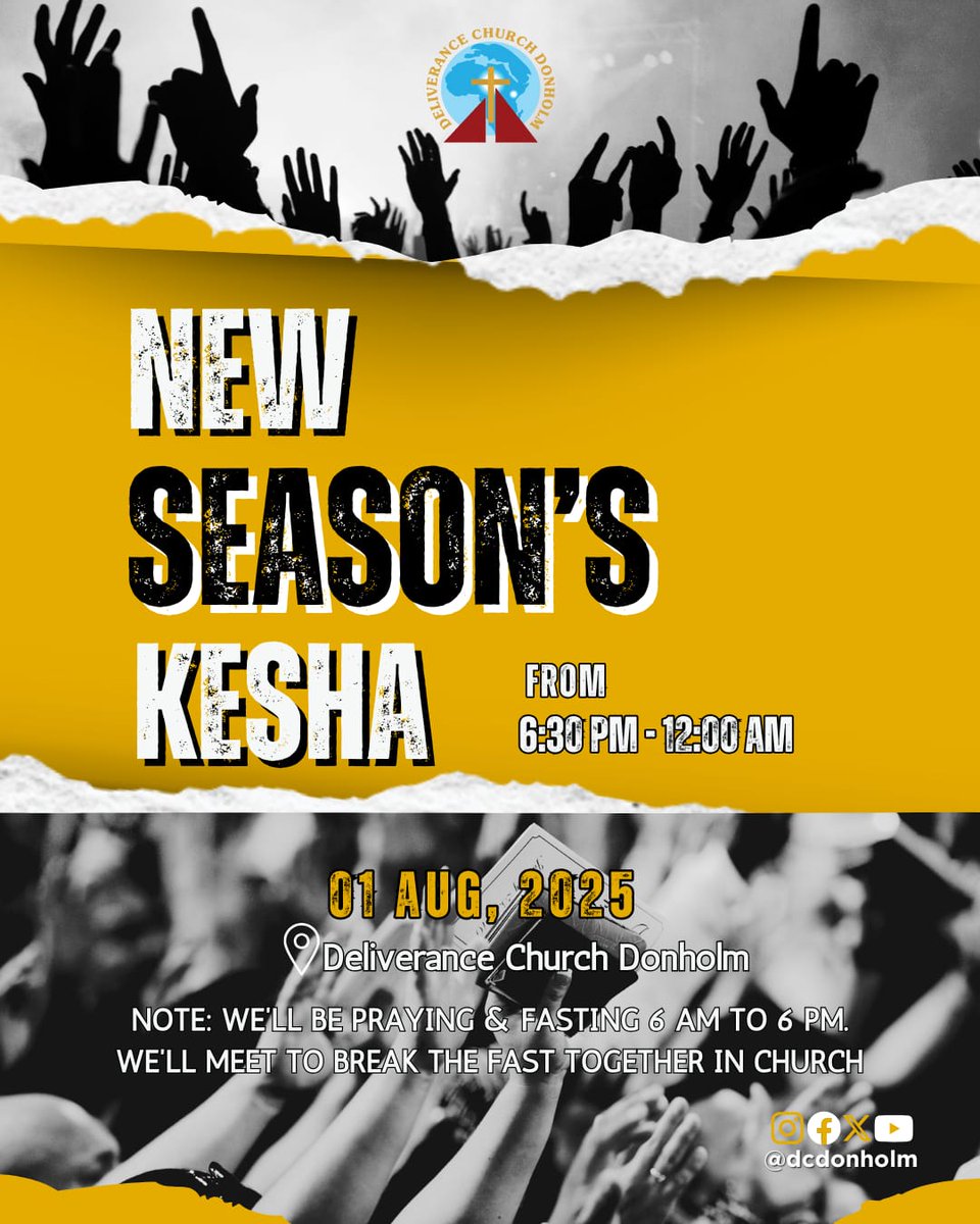 🔥 A New Season Requires a New Response!
This Friday, we gather to ignite, intercede&amp;align with God’s divine agenda.
Come hungry. Come ready. Come surrendered.
This isn’t a casual night.
We’re stepping into this season PRAYED UP &amp; FIRED UP. 🔥
Don’t walk in alone-tag your tribe.