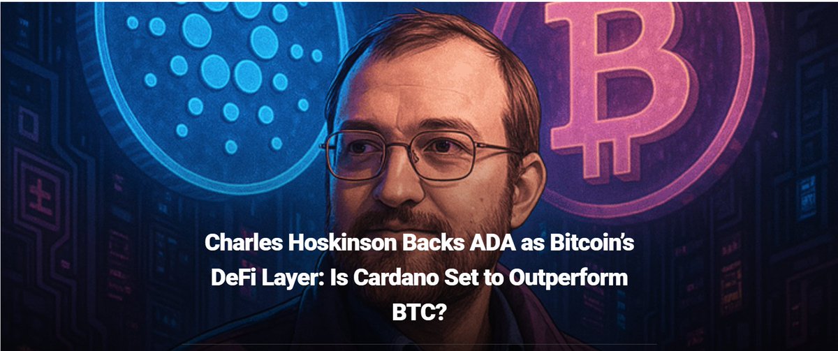 🚨 Charles Hoskinson has big plans for #Cardano!
💸 He predicts $ADA could soar to $80 – $800 as the DeFi yield layer for #Bitcoin 
🔐 Staking, rewards, real utility: things Bitcoin can’t offer. 
A DeFi revolution in the making?
👉 bitcoinist.com/charles-hoskin…
#ADA #Crypto #DeFi #BTC