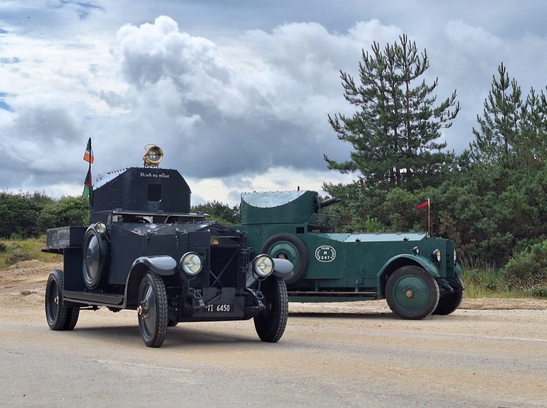 CurraghMuseum's tweet photo. Sliabh na mBan at Tankfest 2025. 24,000 visitors viewed the car over the three days. The car was on view along with Bovington Tank Museum’s Rolls Royce armoured car, both of which were deployed to Ireland during the War of Independence .
It proved a great attraction https://t.co/jUslBVoqcc