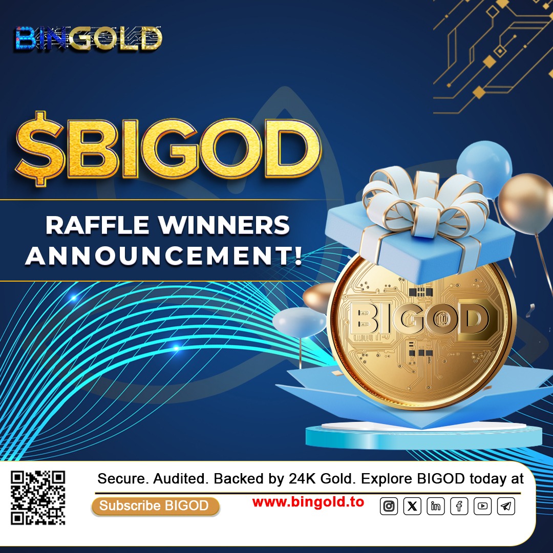 🎉 BIGOD Raffle Winners Announcement! 🎉

Thank you to everyone who participated in our 24H Raffle Campaign and joined our very first BIGOD AMA!

Winners list: docs.google.com/spreadsheets/d…

🏆 We’re excited to announce the list of lucky winners — selected from those who completed all