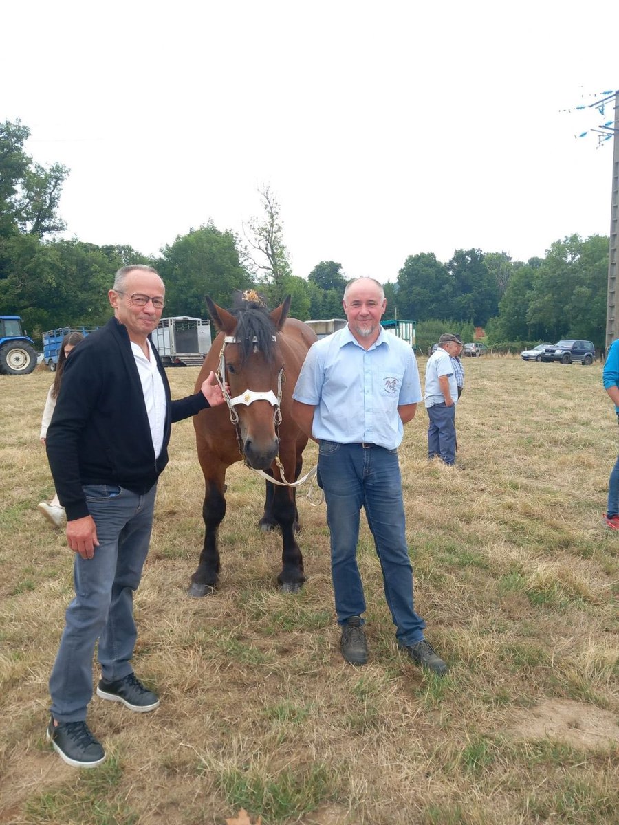 JonathanGery_AN's tweet photo. 🐎 À #Ronno, mon suppléant Daniel Prud’homme a assisté au concours de chevaux, véritable vitrine du savoir-faire équestre et de notre attachement au monde rural.
Un événement où traditions et passion se transmettent avec fierté.

#Circo6908 https://t.co/uSFEu6slyn
