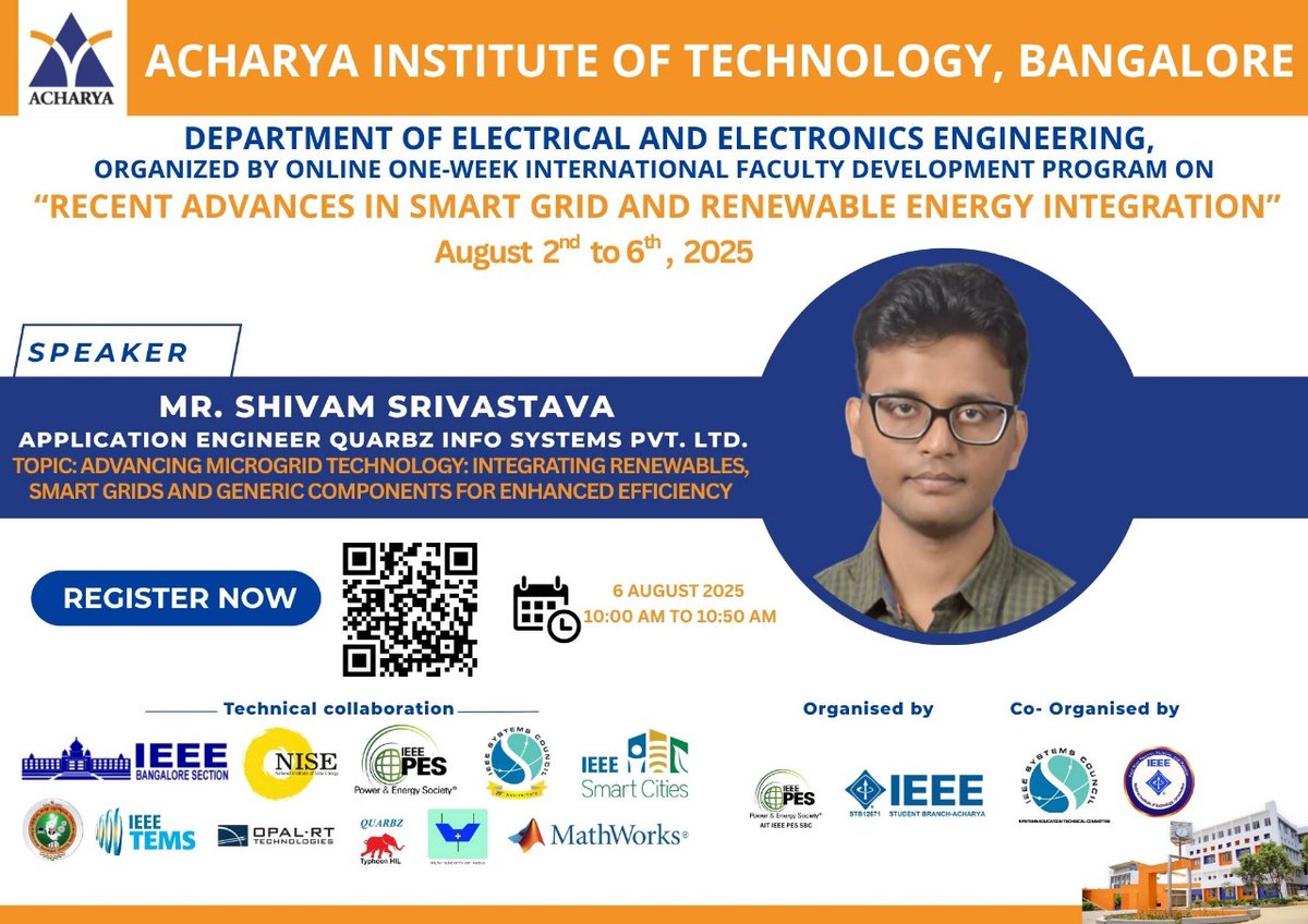 𝐎𝐧𝐞-𝐖𝐞𝐞𝐤 𝐈𝐧𝐭𝐞𝐫𝐧𝐚𝐭𝐢𝐨𝐧𝐚𝐥 𝐅𝐚𝐜𝐮𝐥𝐭𝐲 𝐃𝐞𝐯𝐞𝐥𝐨𝐩𝐦𝐞𝐧𝐭 𝐏𝐫𝐨𝐠𝐫𝐚𝐦 on "𝐑𝐞𝐜𝐞𝐧𝐭 𝐀𝐝𝐯𝐚𝐧𝐜𝐞𝐬 𝐢𝐧 𝐒𝐦𝐚𝐫𝐭 𝐆𝐫𝐢𝐝 𝐚𝐧𝐝 𝐑𝐞𝐧𝐞𝐰𝐚𝐛𝐥𝐞 𝐄𝐧𝐞𝐫𝐠𝐲 𝐈𝐧𝐭𝐞𝐠𝐫𝐚𝐭𝐢𝐨𝐧"

ieee-smartcities.org