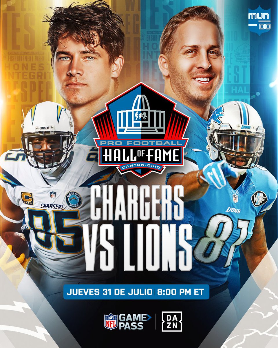 Esta noche empieza un año NFL muy especial para España y ahí estaremos <a href="/martindelp/">Martín del Palacio</a> y yo en NFL Game Pass para contaros el Hall of Fame Game entre Lions y Chargers.

Desde las 2:00 am🇪🇸/6 pm🇲🇽 estaremos en directo.

¡Qué ganas de todo lo que viene esta temporada, vais a alucinar!