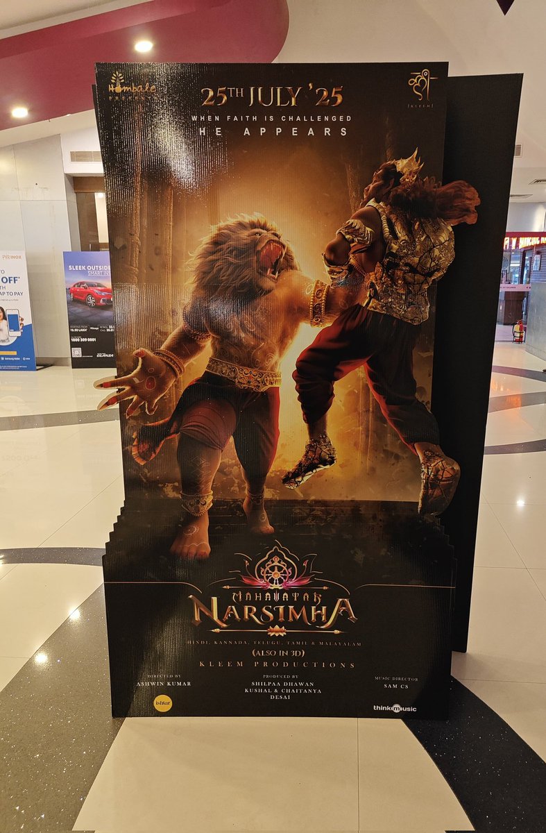 Swaggersaurya's tweet photo. Just watched Mahavatar Narsimha:
Didn't expect it to be this good. Ofc the animation was lacking in some parts but rest other aspects were top notch. Also the climax is just 🔥🔥. Finally a good indian animated movie 🙂‍↕️🙂‍↕️. https://t.co/ahKjIqVAo5