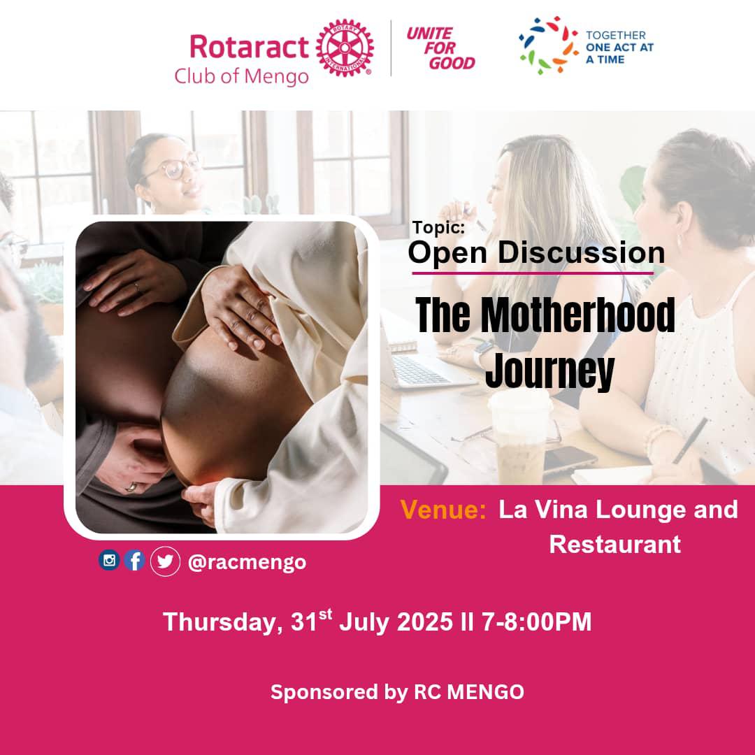 "Motherhood is the biggest gamble in the world.It is the glorious life force.It's huge and scary-it's an act of infinite optimism.-Gilda Radner
Join the Royals for an open discussion on the motherhood journey
See you there🫵
#TheRoyals
#UnitedForGood