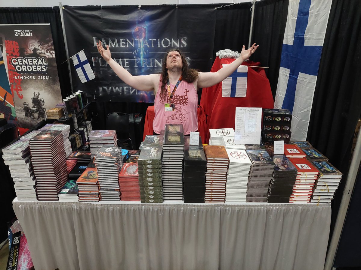 DOOM OVER THE WORLD

It's everything you fear, dread, and loathe... but while you're already dealing with Gen Con, come get some relief from all that at booth 2908 as LotFP has the absolute best in weird horror and fantasy RPGs.