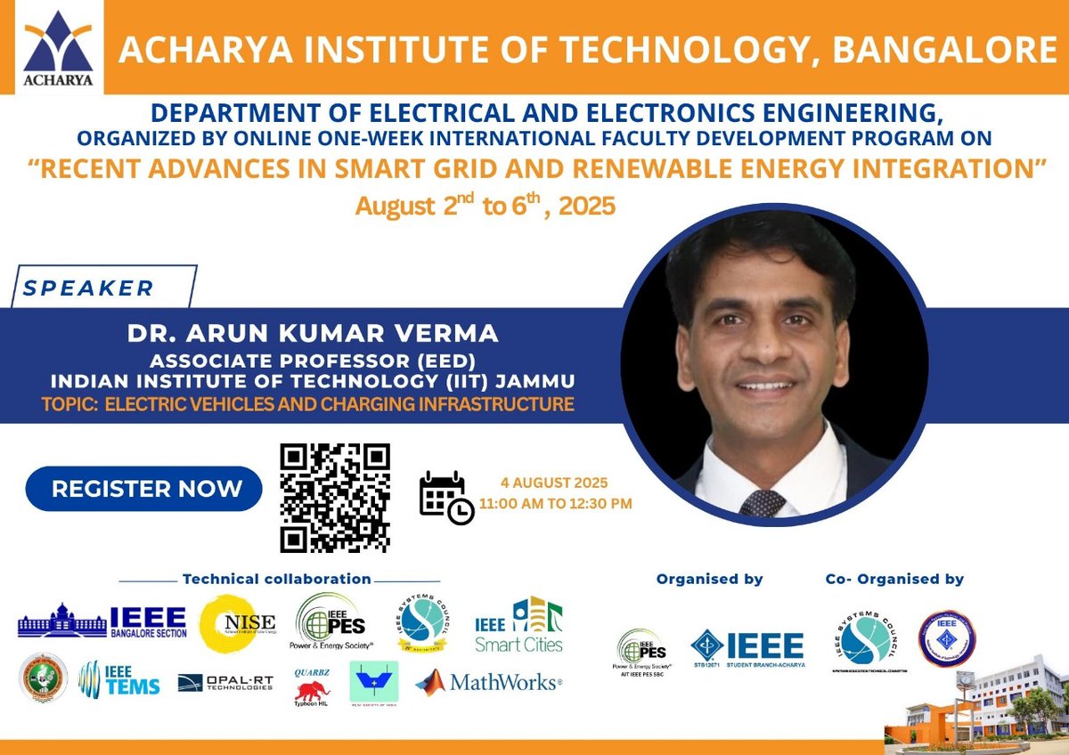 𝐎𝐧𝐞-𝐖𝐞𝐞𝐤 𝐈𝐧𝐭𝐞𝐫𝐧𝐚𝐭𝐢𝐨𝐧𝐚𝐥 𝐅𝐚𝐜𝐮𝐥𝐭𝐲 𝐃𝐞𝐯𝐞𝐥𝐨𝐩𝐦𝐞𝐧𝐭 𝐏𝐫𝐨𝐠𝐫𝐚𝐦 on "𝐑𝐞𝐜𝐞𝐧𝐭 𝐀𝐝𝐯𝐚𝐧𝐜𝐞𝐬 𝐢𝐧 𝐒𝐦𝐚𝐫𝐭 𝐆𝐫𝐢𝐝 𝐚𝐧𝐝 𝐑𝐞𝐧𝐞𝐰𝐚𝐛𝐥𝐞 𝐄𝐧𝐞𝐫𝐠𝐲 𝐈𝐧𝐭𝐞𝐠𝐫𝐚𝐭𝐢𝐨𝐧"

ieee-smartcities.org