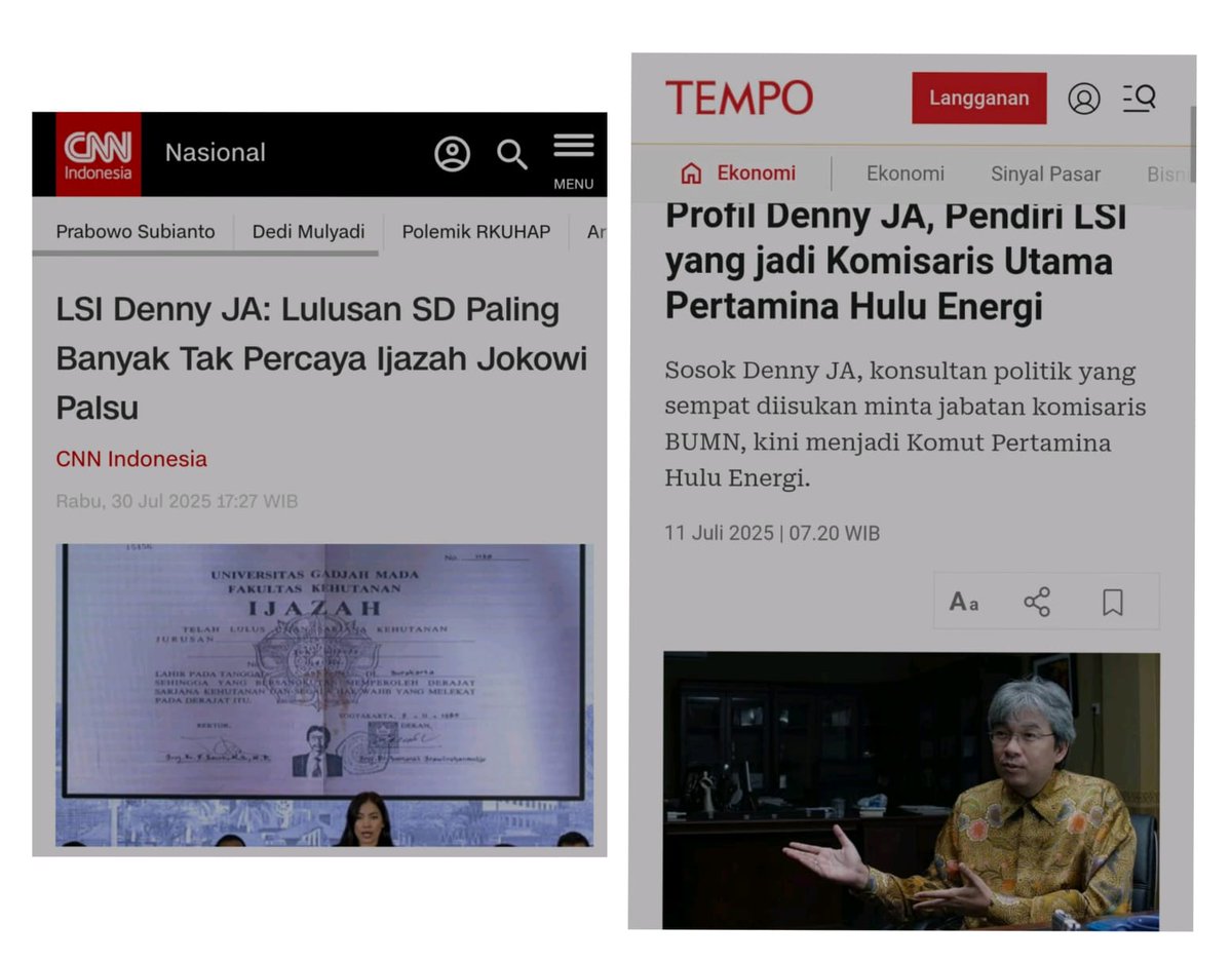 Kalian percaya dengan hasil survei lembaga yg satu ini ? 

Saya : TIDAK ⛔
