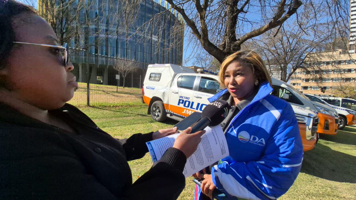 📷 The DA is addressing the members of the media about the terrible state of Johannesburg ahead of the G20 Summit, which is set to take place only 3 months from now.