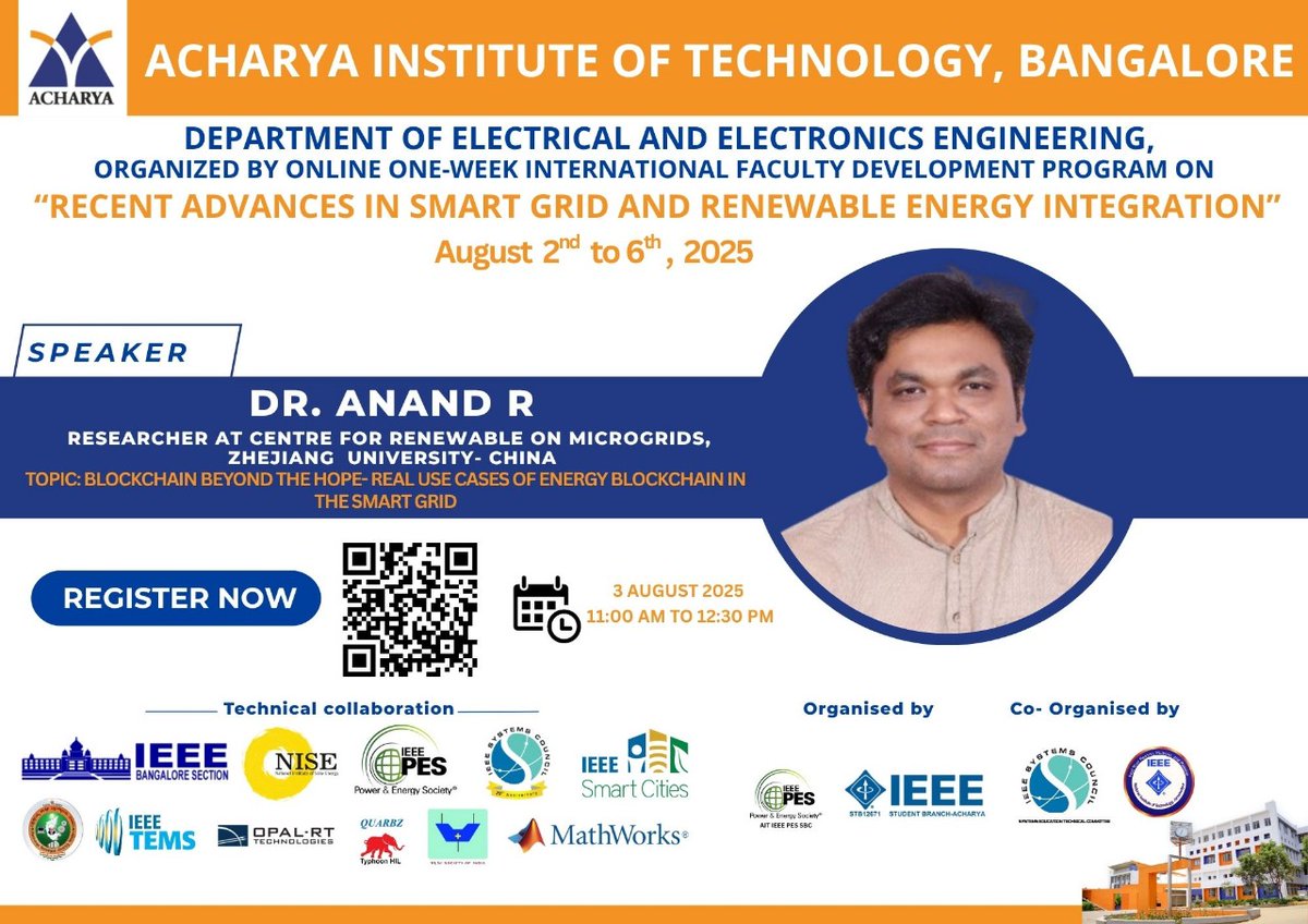 𝐎𝐧𝐞-𝐖𝐞𝐞𝐤 𝐈𝐧𝐭𝐞𝐫𝐧𝐚𝐭𝐢𝐨𝐧𝐚𝐥 𝐅𝐚𝐜𝐮𝐥𝐭𝐲 𝐃𝐞𝐯𝐞𝐥𝐨𝐩𝐦𝐞𝐧𝐭 𝐏𝐫𝐨𝐠𝐫𝐚𝐦 on "𝐑𝐞𝐜𝐞𝐧𝐭 𝐀𝐝𝐯𝐚𝐧𝐜𝐞𝐬 𝐢𝐧 𝐒𝐦𝐚𝐫𝐭 𝐆𝐫𝐢𝐝 𝐚𝐧𝐝 𝐑𝐞𝐧𝐞𝐰𝐚𝐛𝐥𝐞 𝐄𝐧𝐞𝐫𝐠𝐲 𝐈𝐧𝐭𝐞𝐠𝐫𝐚𝐭𝐢𝐨𝐧"

ieee-smartcities.org