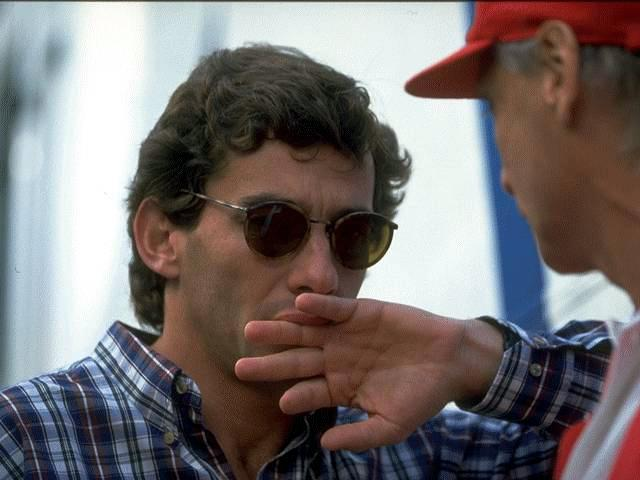 Gp2Joey's tweet photo. 5/10/1994
#F1 Rd14/16 #USGP
SAT QUALIFYING
12:20pm

SENNA "WORRIED" BY FIA STANCE ON SAFETY

Ayrton #Senna admitted he was "greatly concerned" by the comments earlier from Max #Mosley regarding the #GPDA request to consider slowing the #RoadAtlanta circuit as the Brazilian said: https://t.co/e6QiFLBBdh