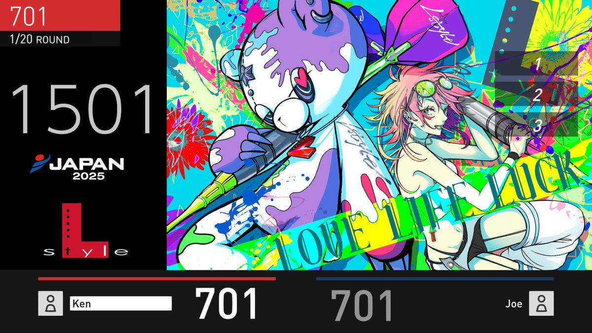 ダーツ祭り2024 L-style Lucia イラスト　キャンバスボード ダーツ祭り2024 L-style Lucia イラスト キャンバスボード ダーツ