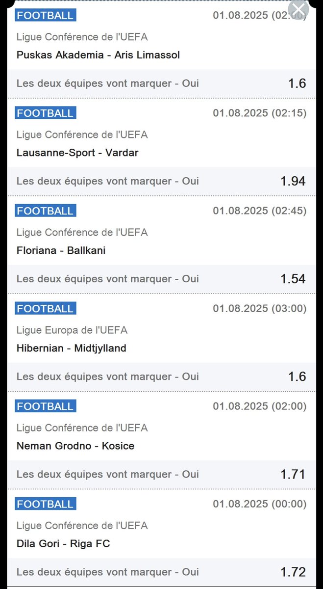 MrKokane31's tweet photo. #BttsTime 🇪🇺
6 matchs 👉🏻côte 22.45
9 matchs 👉🏻 côte 92.62
5€ de mise sur du fun 😇🙏
#Teamkokane #TeamParieur https://t.co/RMKVKPZjnL