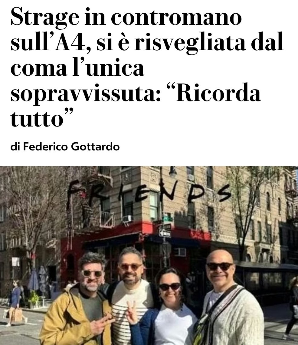 L'incidente è stato provocato da un 81enne anch'esso deceduto.

In rete è tornato in auge un quesito: "Revocare la patente agli over 70 75 80+ (ognuno dice la sua).

 Che ne pensate? Secondo voi chi fa più incidenti?