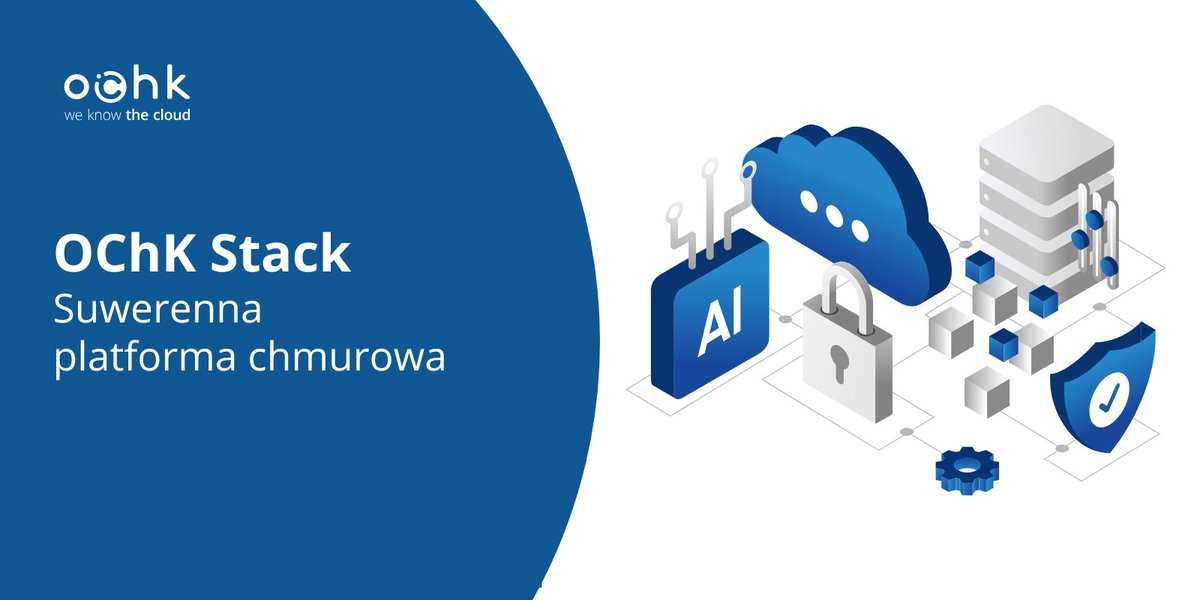 OChK Stack to nowoczesna platforma chmurowa, zbudowana na bazie otwartego oprogramowania i Platformy OChK, by odpowiedzieć na wyzwania rynku: suwerenność danych, niezależność technologiczna i tworzenie innowacji AI. Zajrzyj na ochk.cloud/pl/produkty/oc…, by dowiedzieć się więcej.