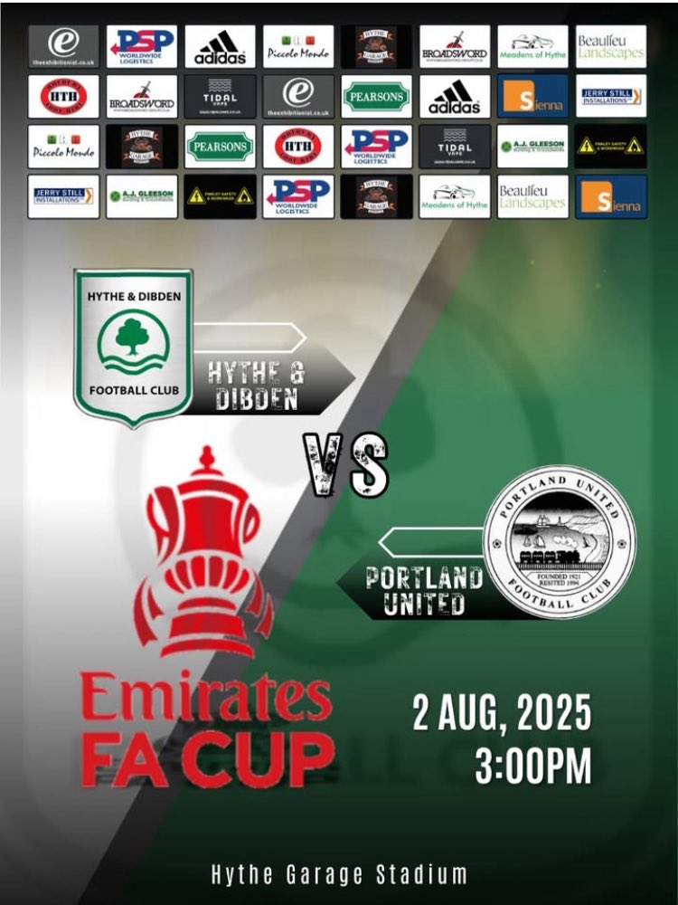 Hythe & Dibden FC 🟢⚪️ (@hythedibdenfc) on Twitter photo Not long to go, and we kick off our season, when we welcome <a href="/PortlandUnited/">Portland United FC</a> to the Hythe Garage Stadium. Come and support the lads 💚💚<a href="/NonLeagueHQ1/">NonLeagueHQ</a> <a href="/WessexLeague/">Velocity Wessex League</a> <a href="/Lymingtontimes/">Advertiser & Times</a> Not long to go, and we kick off our season, when we welcome <a href="/PortlandUnited/">Portland United FC</a> to the Hythe Garage Stadium. Come and support the lads 💚💚<a href="/NonLeagueHQ1/">NonLeagueHQ</a> <a href="/WessexLeague/">Velocity Wessex League</a> <a href="/Lymingtontimes/">Advertiser & Times</a>