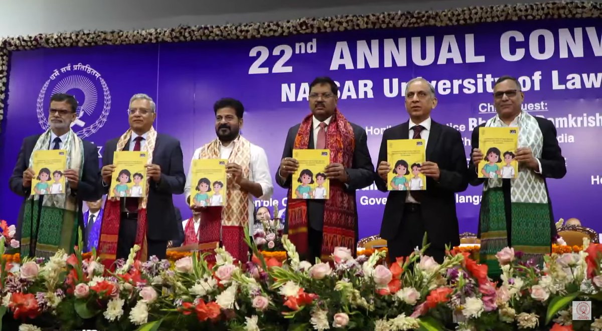 We're thrilled to launch our joint study with NALSAR University of Law, Hyderabad, “Comparative Study of New and Old Criminal Laws with the Perspective of Children”, released at NALSAR’s Annual Convocation.