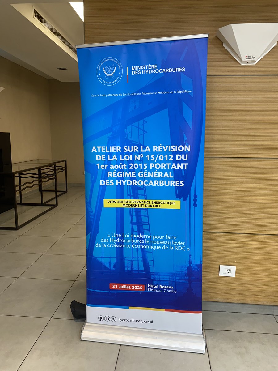 Actu-Energies: sous le haut patronage du Président de la République, le ministère des hydrocarbures lance le jeudi 31 juillet à Kin l’atelier sur la révision de la loi num. 15/012 du 1er août 2015 portant régime général des Hydrocarbures.