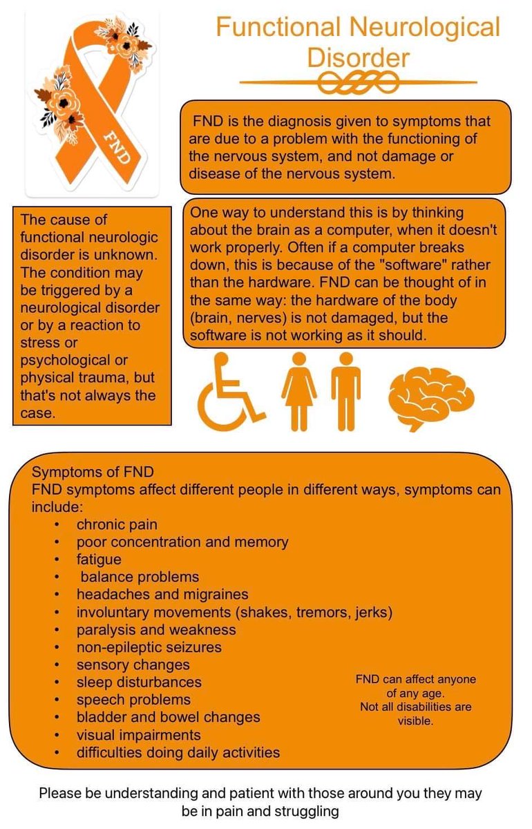GrantSRivers's tweet image. I know oh too well what it’s like to live with #ChronicPain, but it isn’t always the pain that’s difficult. It’s the symptoms that feature with it!

#FND #ChronicMigraine #Lorraine