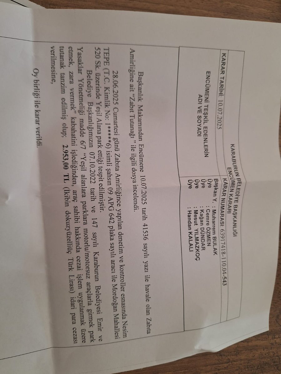 Karaburun ilçesine hiç gitmedim. 09 apg 642 plakalı aracım da yok ana cezayı yemişiz.. istikamet sulh ceza mahkemesi #karaburunbelediyesi
