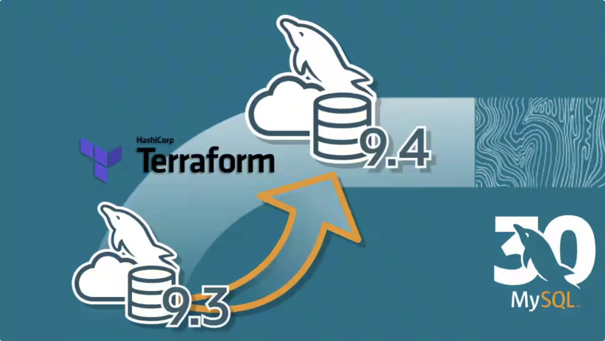 MySQL Community Team (@mysql_community) on Twitter photo 🚩 Are you interested in how to upgrade the MySQL version of your MySQL HeatWave instance in OCI that is deployed with Terraform? Then don't miss this new blog by <a href="/lefred/">lefred - @lefredbe.bsky.social</a> !
#MySQLCommunity
social.ora.cl/6016fVozs 🚩 Are you interested in how to upgrade the MySQL version of your MySQL HeatWave instance in OCI that is deployed with Terraform? Then don't miss this new blog by <a href="/lefred/">lefred - @lefredbe.bsky.social</a> !
#MySQLCommunity
social.ora.cl/6016fVozs