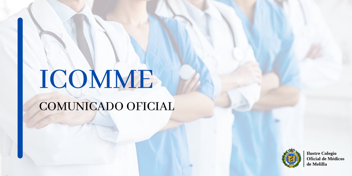 ℹ️ COMUNICADO OFICIAL

El Colegio de Médicos de #Melilla celebra que el Tribunal de Cuentas corrobore lo que denuncia desde hace casi cuatro años: la deficiente gestión de INGESA

🔗 commelilla.es/el-colegio-de-…
