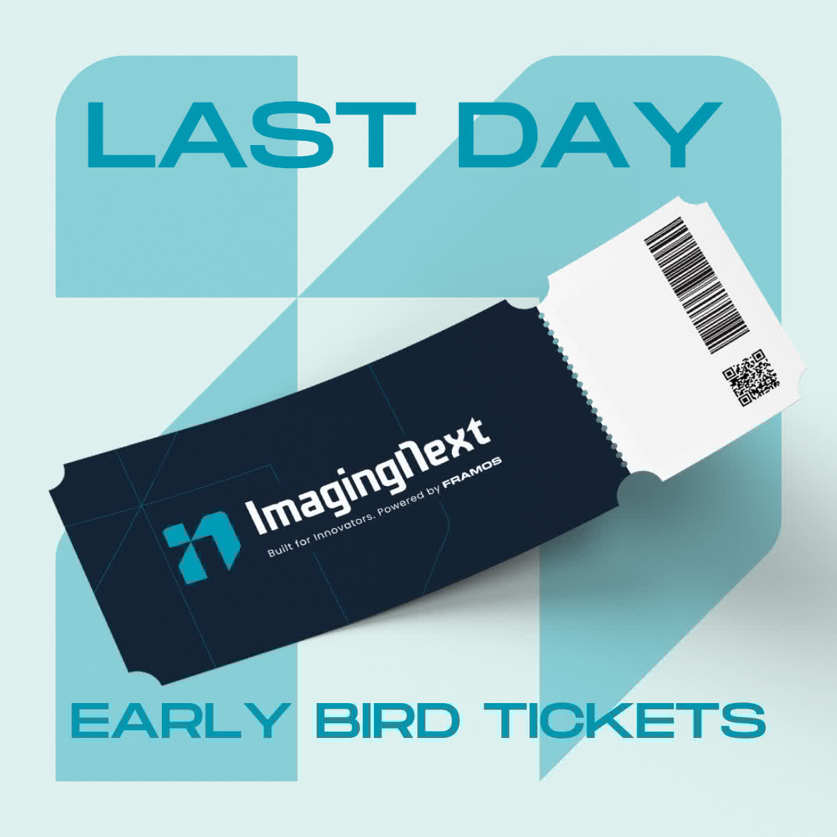 framosimaging's tweet image. 🚨 Last chance!

Today is the FINAL DAY to grab Early Bird tickets for ImagingNext 2025.

Don't wait. Secure your spot now → framos.com/imaging-next-2…

#ImagingNext2025 #EmbeddedVision #AIImaging #MachineVision #EdgeAI