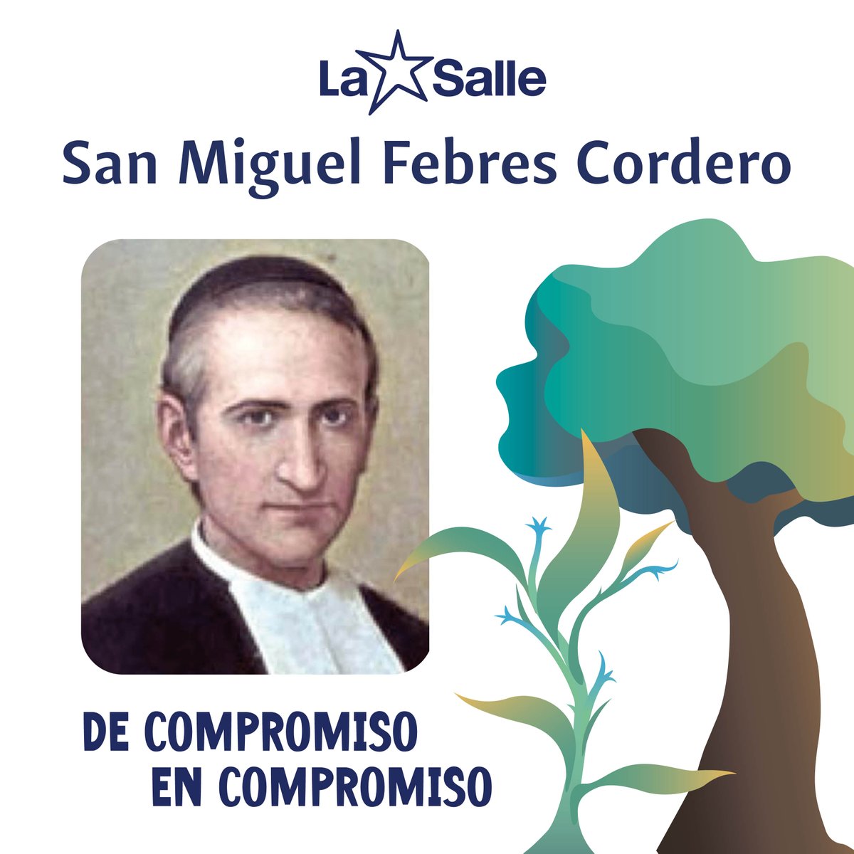 #HermanosDeLaSalle Hoy recordamos al Hermano Miguel Febres Cordero (1854-1910), dedicado completamente a la educación y al cuidado de los más desfavorecidos en Ecuador, donde desarrolló su misión. Fue beatificado en 1977 y canonizado por Juan Pablo II en 1984. #MiraMásAllá