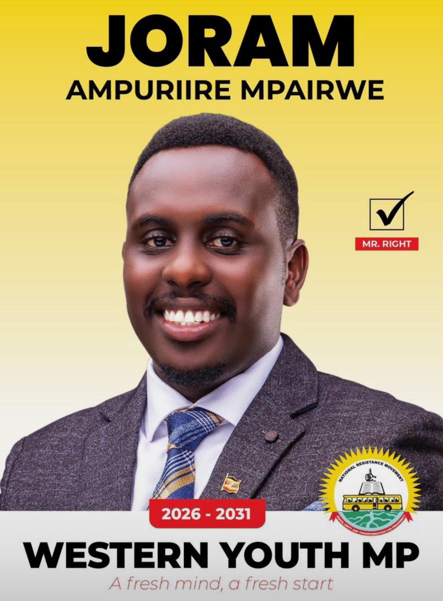 Sam Ogwal (@ogwalsam) on Twitter photo The best candidate is <a href="/joramMpairwe/">𝐉𝐨𝐫𝐚𝐦 𝐀𝐦𝐩𝐮𝐫𝐢𝐢𝐫𝐞</a>.
A very humble gentleman, competent and committed to the Youth Cause. The best candidate is <a href="/joramMpairwe/">𝐉𝐨𝐫𝐚𝐦 𝐀𝐦𝐩𝐮𝐫𝐢𝐢𝐫𝐞</a>.
A very humble gentleman, competent and committed to the Youth Cause.