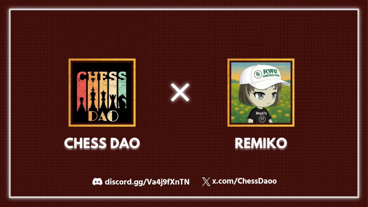 Chess Dao โ (@chessdaoo) on Twitter photo ๐๐ถ๐๐ถ๐ป๐ด๐ฎ๐๐ฎ๐ ๐๐ฑ๐๐, ๐๐(๐๐) ๐๐ ๐ฆ๐ฝ๐ผ๐๐ ๐๐ผ๐ฟ ๐จ๐ฝ๐ฐ๐ผ๐บ๐ถ๐ป๐ด ๐๐๐ฝ๐ฒ ๐ฃ๐ฟ๐ผ๐ท๐ฒ๐ฐ๐ โ ๐ฅ๐ฒ๐บ๐ถ๐ธ๐ผโ๏ธ
๐๐จ ๐๐ง๐ญ๐๐ซ ๐ญ๐ก๐ ๐ ๐ข๐ฏ๐๐๐ฐ๐๐ฒ :
โข ๐๐ผ๐น๐น๐ผ๐ <a href="/RemikoNFT/">Remiko โ
ๅฝก</a> <a href="/CubeXZ_/">Cube</a> <a href="/ChessDaoo/">Chess Dao โ</a>
โข ๐๐ถ๐ธ๐ฒ, ๐ฅ๐ง, ๐๐ซ๐จ๐ฉ ๐๐ฏ๐ฆ ๐๐๐๐ซ๐๐ฌ๐ฌ.
โข ๐๐ ๐ต๐ฟ๐! ๐๐ถ๐๐ถ๐ป๐ด๐ฎ๐๐ฎ๐ ๐๐ฑ๐๐, ๐๐(๐๐) ๐๐ ๐ฆ๐ฝ๐ผ๐๐ ๐๐ผ๐ฟ ๐จ๐ฝ๐ฐ๐ผ๐บ๐ถ๐ป๐ด ๐๐๐ฝ๐ฒ ๐ฃ๐ฟ๐ผ๐ท๐ฒ๐ฐ๐ โ ๐ฅ๐ฒ๐บ๐ถ๐ธ๐ผโ๏ธ
๐๐จ ๐๐ง๐ญ๐๐ซ ๐ญ๐ก๐ ๐ ๐ข๐ฏ๐๐๐ฐ๐๐ฒ :
โข ๐๐ผ๐น๐น๐ผ๐ <a href="/RemikoNFT/">Remiko โ
ๅฝก</a> <a href="/CubeXZ_/">Cube</a> <a href="/ChessDaoo/">Chess Dao โ</a>
โข ๐๐ถ๐ธ๐ฒ, ๐ฅ๐ง, ๐๐ซ๐จ๐ฉ ๐๐ฏ๐ฆ ๐๐๐๐ซ๐๐ฌ๐ฌ.
โข ๐๐ ๐ต๐ฟ๐!