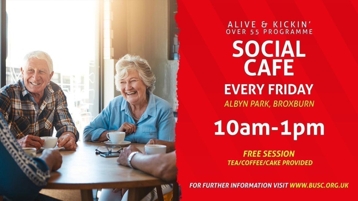 Remember, our social cafe is open tomorrow 10am-1pm!

The social café is free and will also provide free teas/coffees/cakes &amp; sandwiches for everyone. 

To book your place please click on the link below, contact j.pegg@busc.org.uk or simply turn up