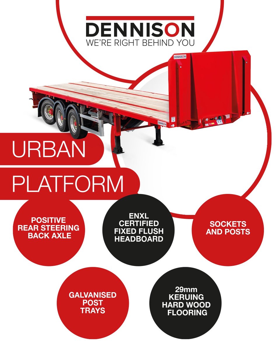 🚧 Tight site? No problem.

The Dennison Urban Platform Trailer is built for the job — compact, agile, and ready to steer forward or reverse for maximum manoeuvrability in the tightest spots.

Get in. Get out. Get the job done. ✅

#DennisonTrailers #Logistics #Haulage