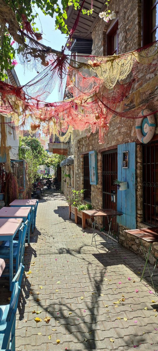 CyprusPictures's tweet photo. @jjmmli A pretty street of blue painted wooden doors &amp; fishing nets strung between the buildings paints a quaint traditional scene.
📍Marmaris, Muğla, Türkiye
Published on #unsplash  July 18, 2024
#photography #walkswithmycamera https://t.co/rw47aarNjE