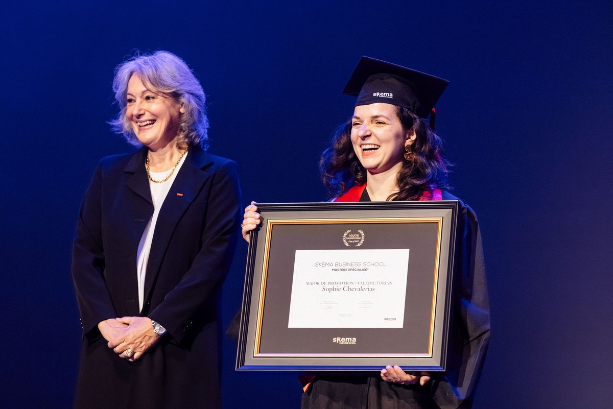 [EVENT RECAP 📷] At this year's graduation ceremony, we had the honour of celebrating four exceptional graduates whose journeys reflect their dedication, perseverance, and ability to embody the school's values. Congratulations! Learn more: fcld.ly/azg3syy #WeAreSKEMA
