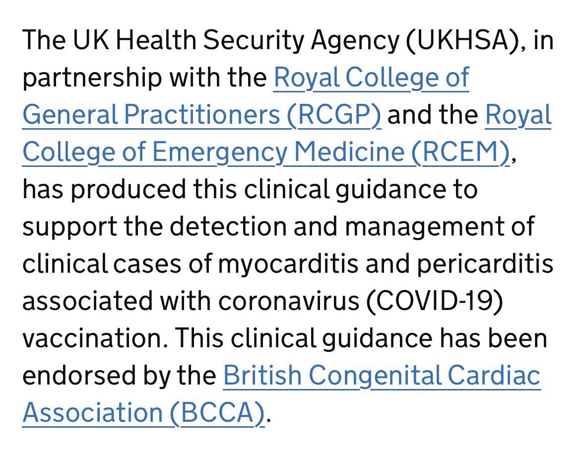 On the UK government website… If that’s not proof that they KNOW the Covid jab causes heart issues, I don’t know what is!

gov.uk/government/pub…
