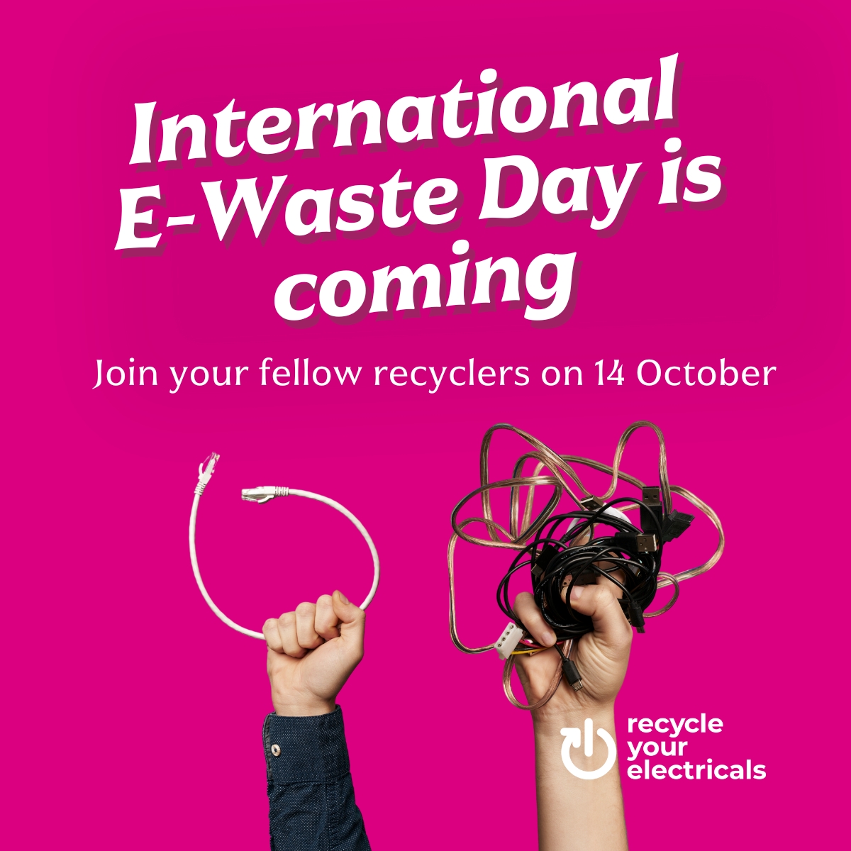 🔌 It’s back! The #GreatCableChallenge 2025 is coming this #EWasteDay!

Got a drawer full of old cables? You're not alone.

This October, join the millions taking one small action for a big difference. 
📦 Bag up your cables.
📍 Find your nearest drop-off
♻️ Save valuable copper