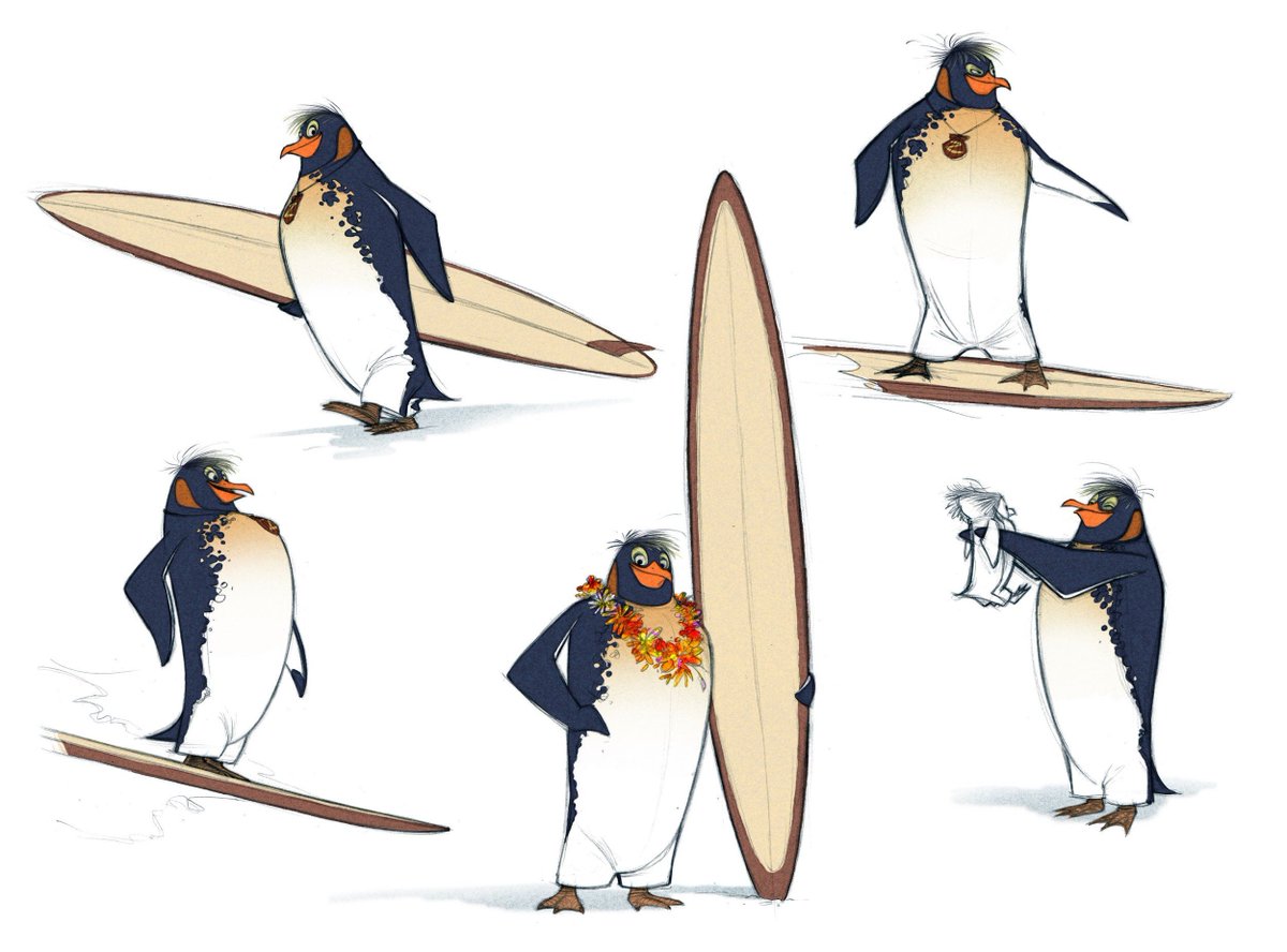 Art of Surf's Up → goo.gl/aUSSpC

#animation #conceptart #modelsheet #characterdesign #visdev