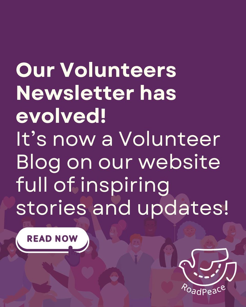 RoadPeace (@roadpeace) on Twitter photo Exciting Update for Our Volunteers! 
Our Volunteers Newsletter has evolved – it's now a Volunteer Blog on our website! 🖥️
👉 Visit the new blog: roadpeace.org/volunteer-blog…
#RoadPeaceVolunteerBlog #RoadPeaceCommunity Exciting Update for Our Volunteers! 
Our Volunteers Newsletter has evolved – it's now a Volunteer Blog on our website! 🖥️
👉 Visit the new blog: roadpeace.org/volunteer-blog…
#RoadPeaceVolunteerBlog #RoadPeaceCommunity