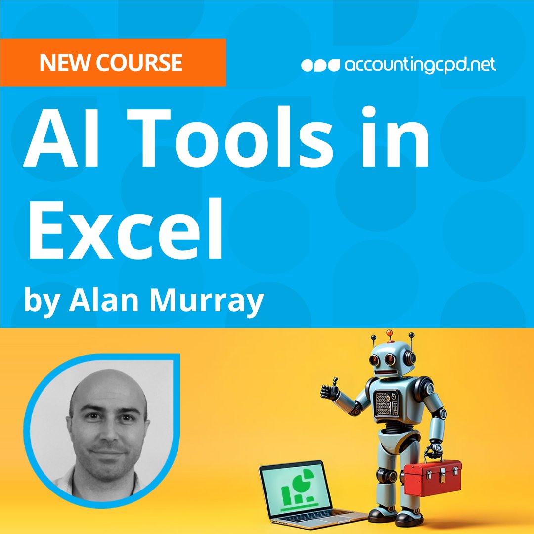 accountingcpd's tweet image. 🚀 NEW CPD: accountingcpd.net/AI_Tools_in_Ex…

ChatGPT &amp;amp; Copilot are transforming Excel.

Learn how to use both, step by step, with expert trainer Alan Murray.

From formulas to macros, this course has you covered.

#ExcelAI #ChatGPT #CPD2025 #AccountingCPD