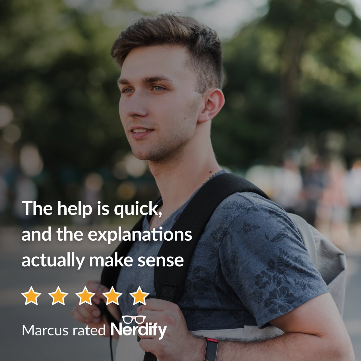 GoNerdify's tweet image. We love hearing how Nerdify fits into your study routine!
💬 The help is quick, and the explanations actually make sense 💬
Thanks for the shoutout, Marcus! We’re here to make studying easier every day 💪
#nerdify #nerdifyreview #studyhelp #tutoring #gonerdify
