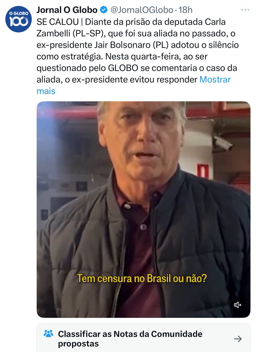 Talita - Mulher Patriota 🇧🇷 (@tali_mito22) on Twitter photo A Globo é um lixo‼️
Bolsonaro <a href="/jairbolsonaro/">Jair M. Bolsonaro</a> não se calou, ele está censurado.
Vcs usam de má-fé sempre‼️
Mídia vagabunda A Globo é um lixo‼️
Bolsonaro <a href="/jairbolsonaro/">Jair M. Bolsonaro</a> não se calou, ele está censurado.
Vcs usam de má-fé sempre‼️
Mídia vagabunda