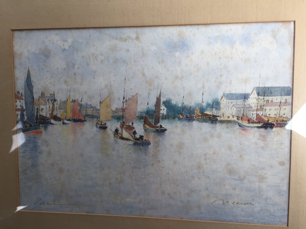 BiticIssy's tweet image. Renoirs on fake or fortune well lpok at these watercolors of pornic France beautiful very hard to do watercolors any ideas  there stunning