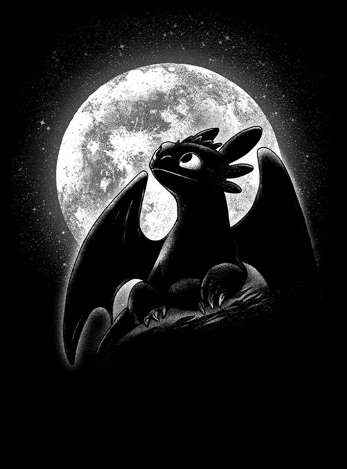 "Moonlight Night Dragon" for just 12hr more on qwertee.com/last-chance RePost for chance at FREE TEE!